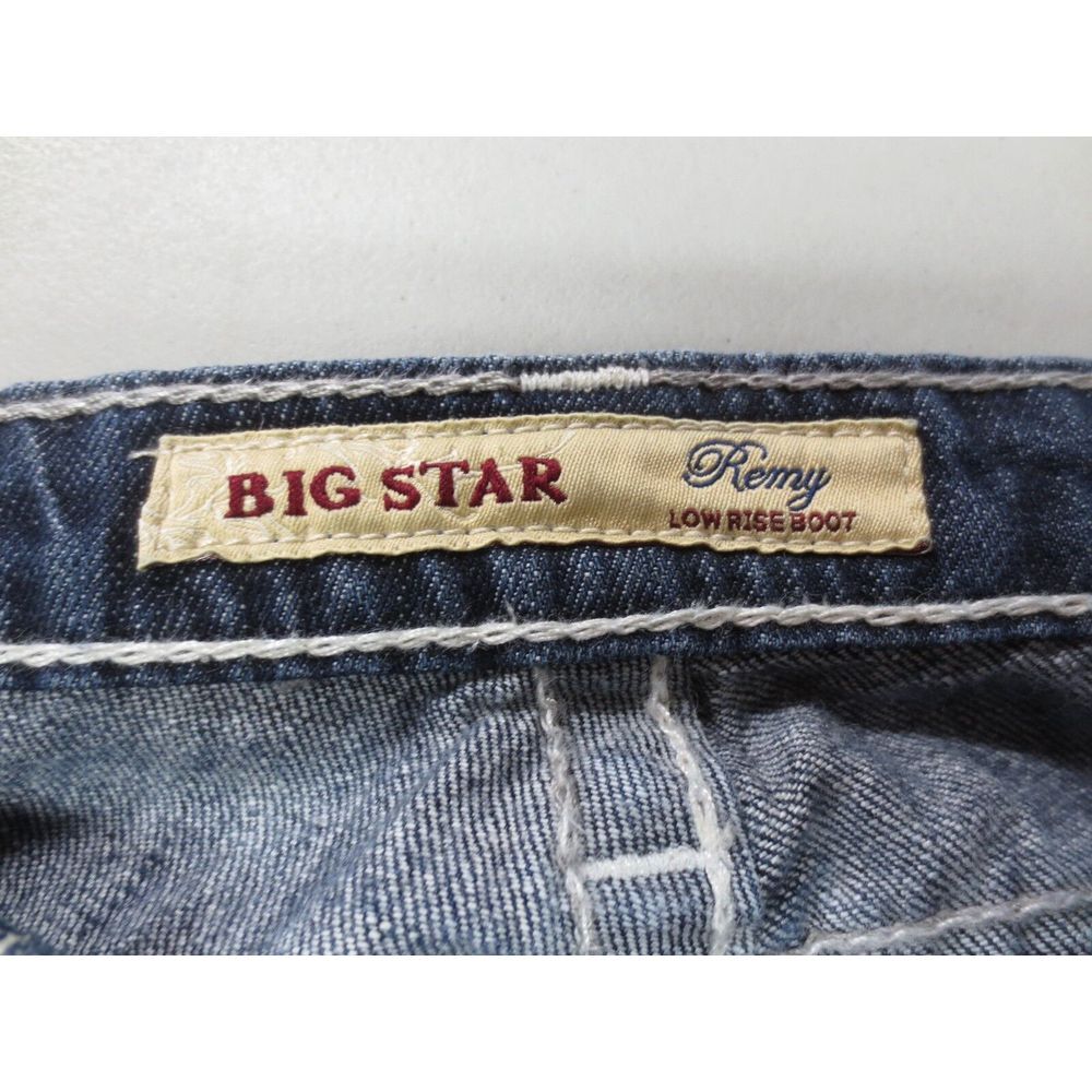Big Star Remy Jeans Pants Blue Size 29 x 29 Cotton‎ Stretch Low Rise Boot Cut - Picture 4 of 10